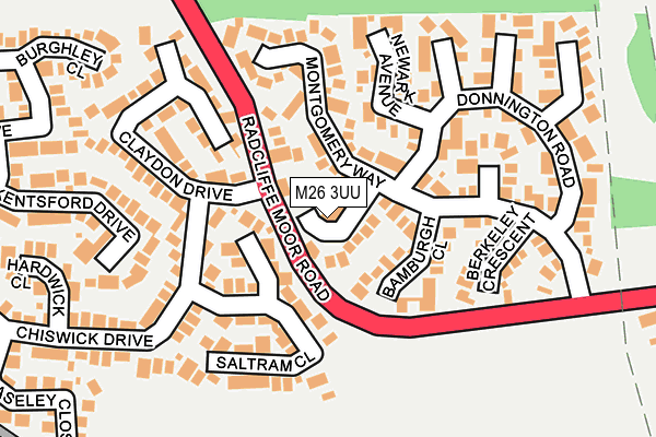 M26 3UU map - OS OpenMap – Local (Ordnance Survey)