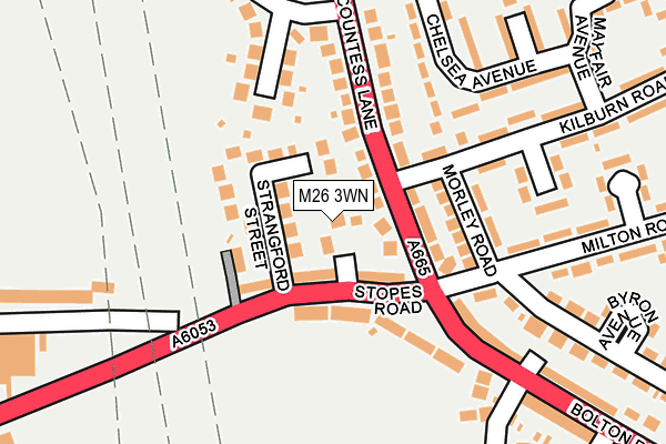 M26 3WN map - OS OpenMap – Local (Ordnance Survey)