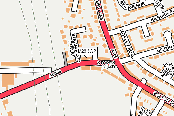 M26 3WP map - OS OpenMap – Local (Ordnance Survey)