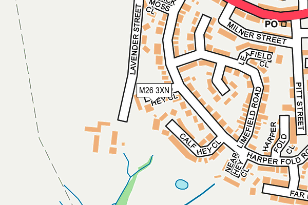 M26 3XN map - OS OpenMap – Local (Ordnance Survey)