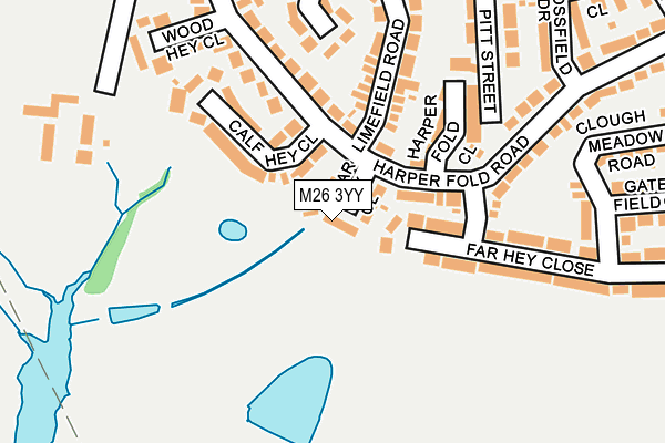 M26 3YY map - OS OpenMap – Local (Ordnance Survey)