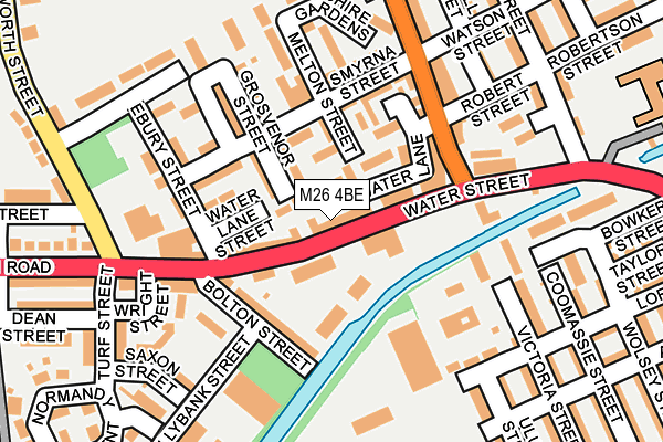 M26 4BE map - OS OpenMap – Local (Ordnance Survey)