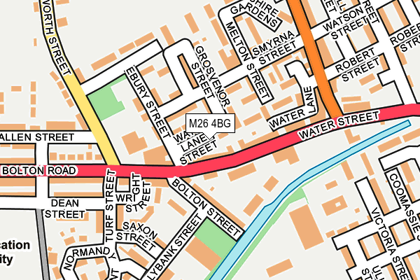 M26 4BG map - OS OpenMap – Local (Ordnance Survey)