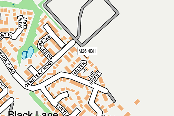 M26 4BH map - OS OpenMap – Local (Ordnance Survey)