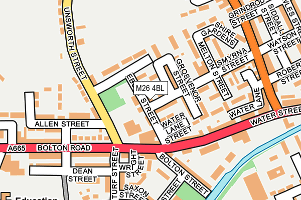 M26 4BL map - OS OpenMap – Local (Ordnance Survey)