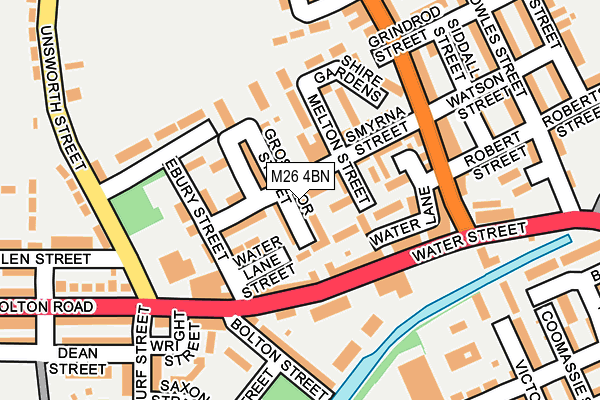 M26 4BN map - OS OpenMap – Local (Ordnance Survey)
