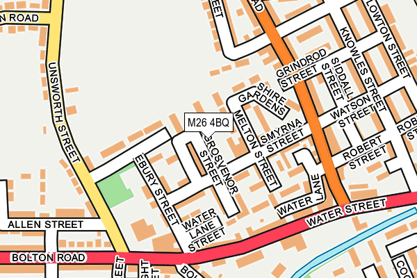 M26 4BQ map - OS OpenMap – Local (Ordnance Survey)