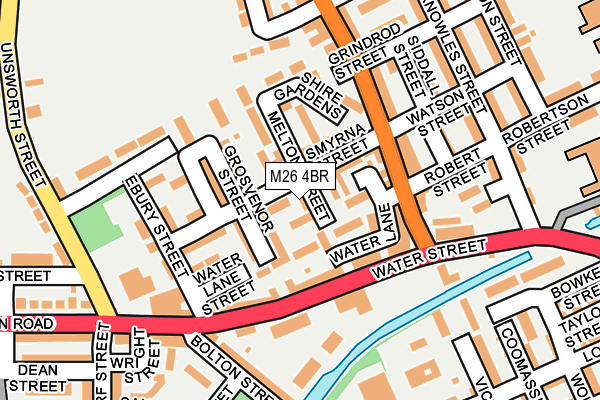 M26 4BR map - OS OpenMap – Local (Ordnance Survey)