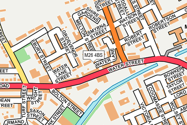 M26 4BS map - OS OpenMap – Local (Ordnance Survey)