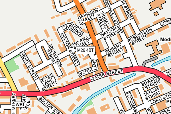 M26 4BT map - OS OpenMap – Local (Ordnance Survey)