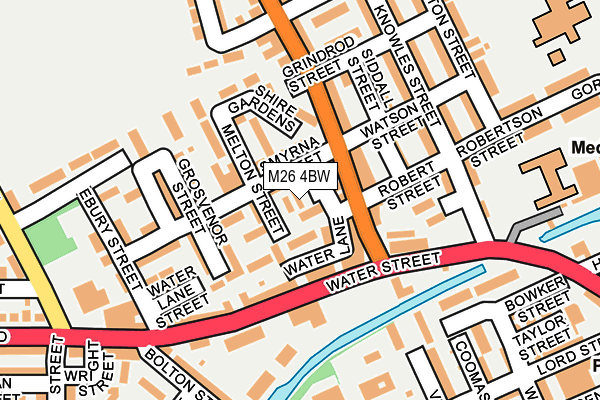 M26 4BW map - OS OpenMap – Local (Ordnance Survey)