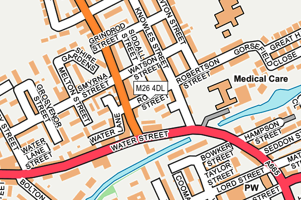 M26 4DL map - OS OpenMap – Local (Ordnance Survey)