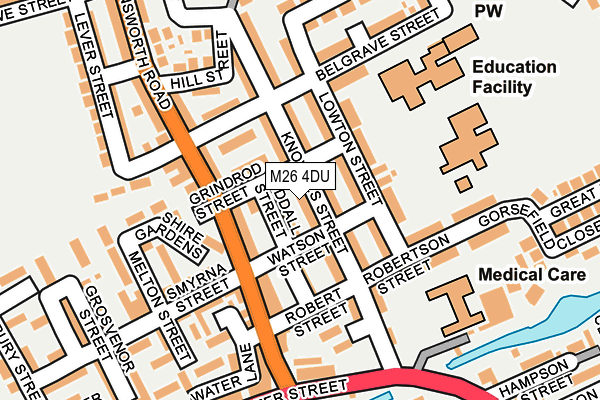M26 4DU map - OS OpenMap – Local (Ordnance Survey)