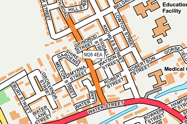 M26 4EA map - OS OpenMap – Local (Ordnance Survey)