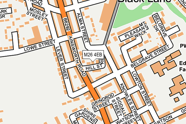 M26 4EB map - OS OpenMap – Local (Ordnance Survey)