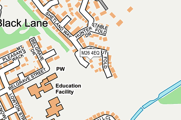 M26 4EQ map - OS OpenMap – Local (Ordnance Survey)