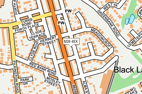 M26 4EX map - OS OpenMap – Local (Ordnance Survey)