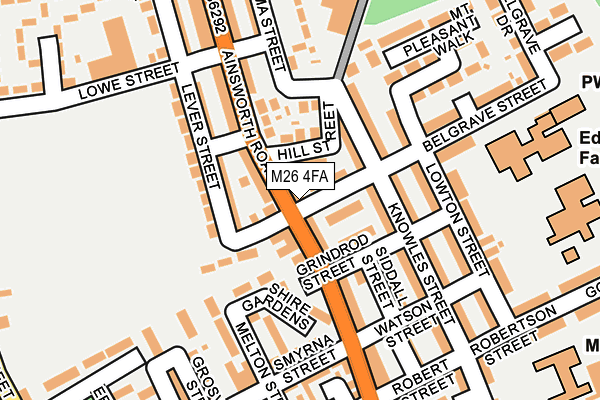 M26 4FA map - OS OpenMap – Local (Ordnance Survey)