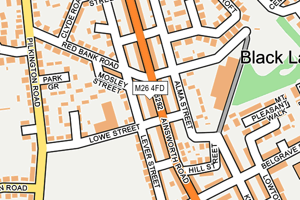 M26 4FD map - OS OpenMap – Local (Ordnance Survey)