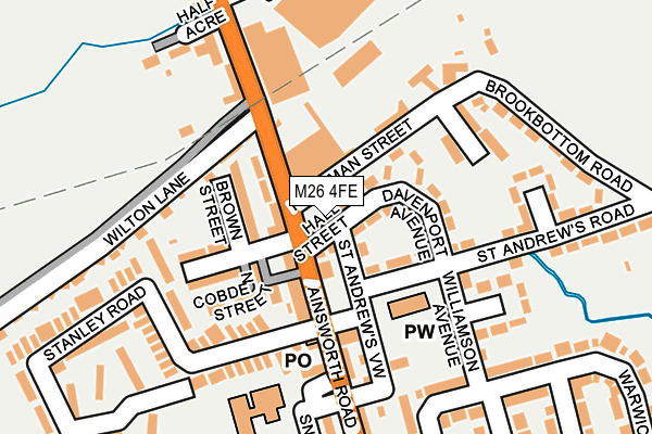 M26 4FE map - OS OpenMap – Local (Ordnance Survey)