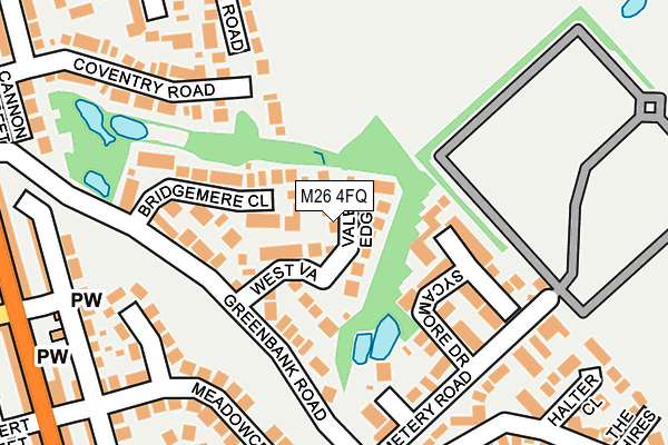 M26 4FQ map - OS OpenMap – Local (Ordnance Survey)