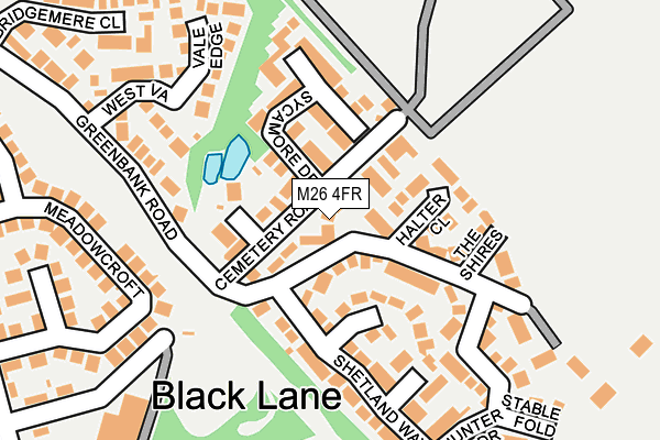 M26 4FR map - OS OpenMap – Local (Ordnance Survey)