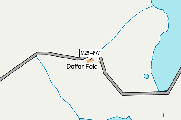 M26 4FW map - OS OpenMap – Local (Ordnance Survey)