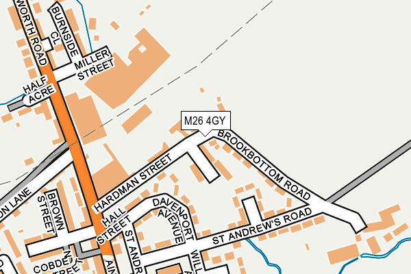M26 4GY map - OS OpenMap – Local (Ordnance Survey)