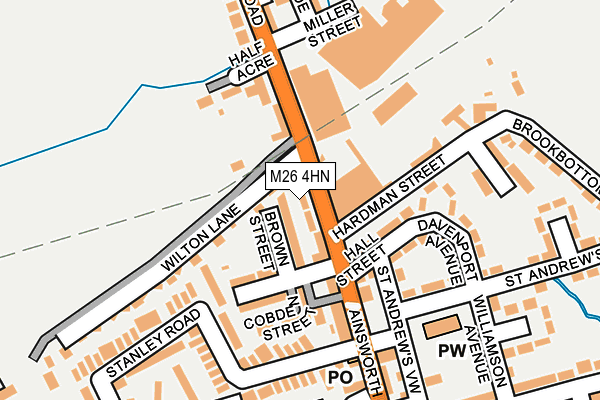 M26 4HN map - OS OpenMap – Local (Ordnance Survey)