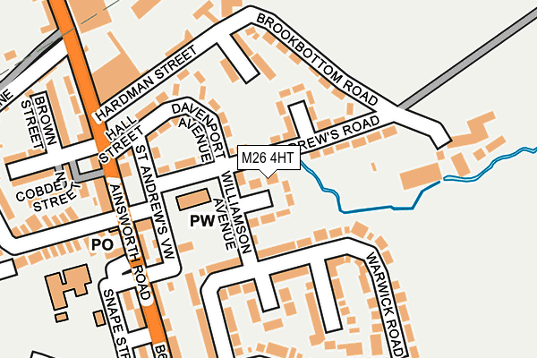 M26 4HT map - OS OpenMap – Local (Ordnance Survey)