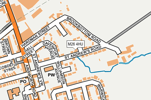 M26 4HU map - OS OpenMap – Local (Ordnance Survey)