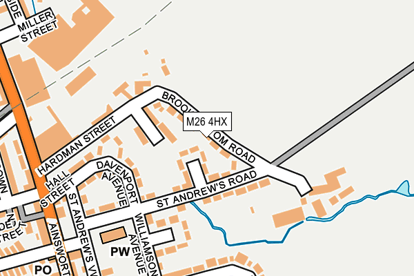 M26 4HX map - OS OpenMap – Local (Ordnance Survey)