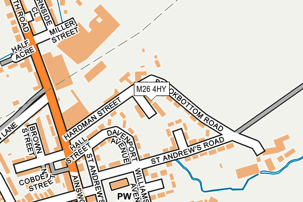 M26 4HY map - OS OpenMap – Local (Ordnance Survey)