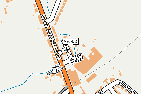 M26 4JD map - OS OpenMap – Local (Ordnance Survey)