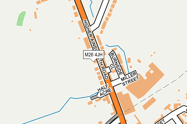 M26 4JH map - OS OpenMap – Local (Ordnance Survey)