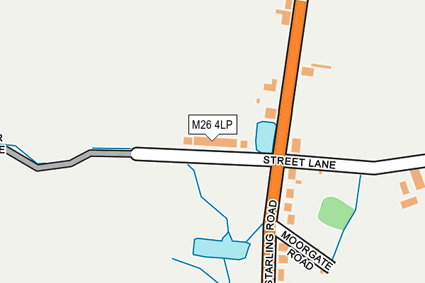 M26 4LP map - OS OpenMap – Local (Ordnance Survey)