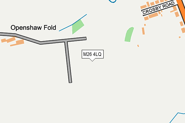 M26 4LQ map - OS OpenMap – Local (Ordnance Survey)