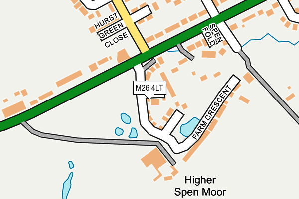 M26 4LT map - OS OpenMap – Local (Ordnance Survey)