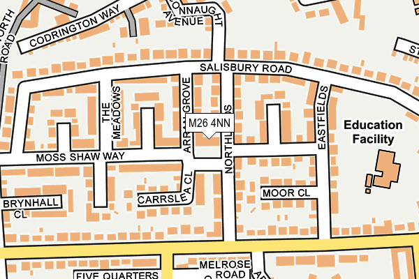 M26 4NN map - OS OpenMap – Local (Ordnance Survey)