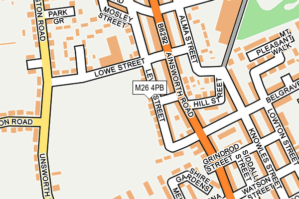 M26 4PB map - OS OpenMap – Local (Ordnance Survey)