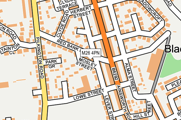 M26 4PN map - OS OpenMap – Local (Ordnance Survey)