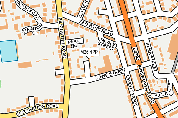 M26 4PP map - OS OpenMap – Local (Ordnance Survey)