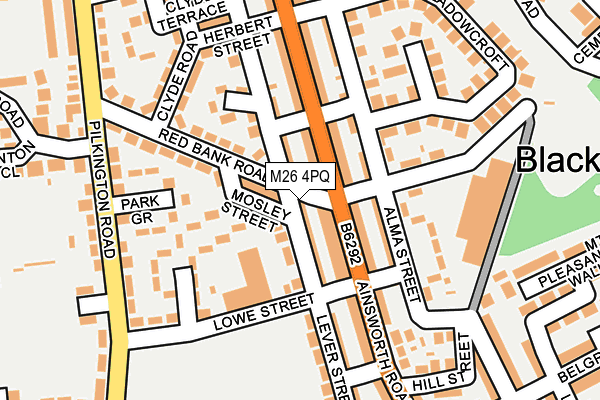 M26 4PQ map - OS OpenMap – Local (Ordnance Survey)