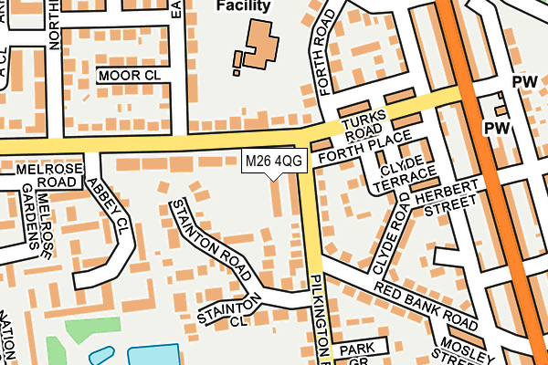 M26 4QG map - OS OpenMap – Local (Ordnance Survey)