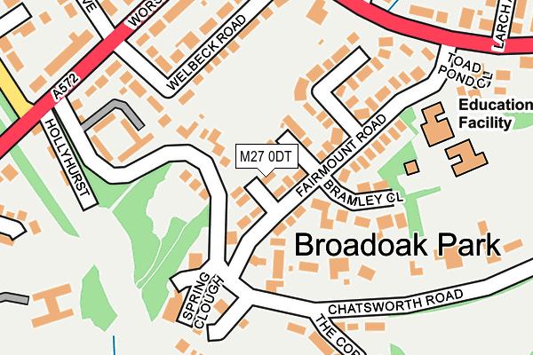 M27 0DT map - OS OpenMap – Local (Ordnance Survey)