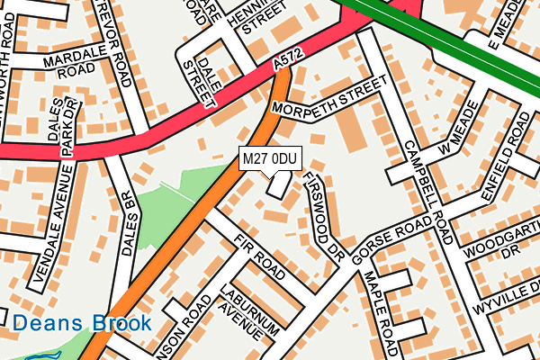 M27 0DU map - OS OpenMap – Local (Ordnance Survey)