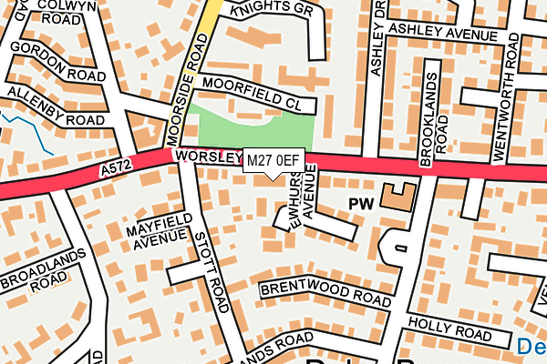 M27 0EF map - OS OpenMap – Local (Ordnance Survey)