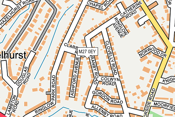 M27 0EY map - OS OpenMap – Local (Ordnance Survey)