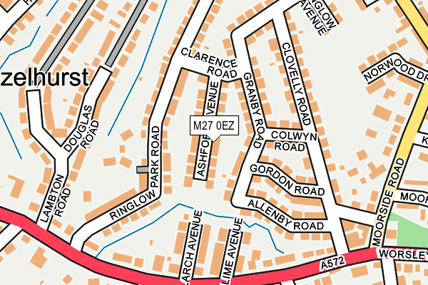 M27 0EZ map - OS OpenMap – Local (Ordnance Survey)