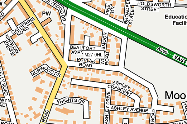 M27 0HL map - OS OpenMap – Local (Ordnance Survey)